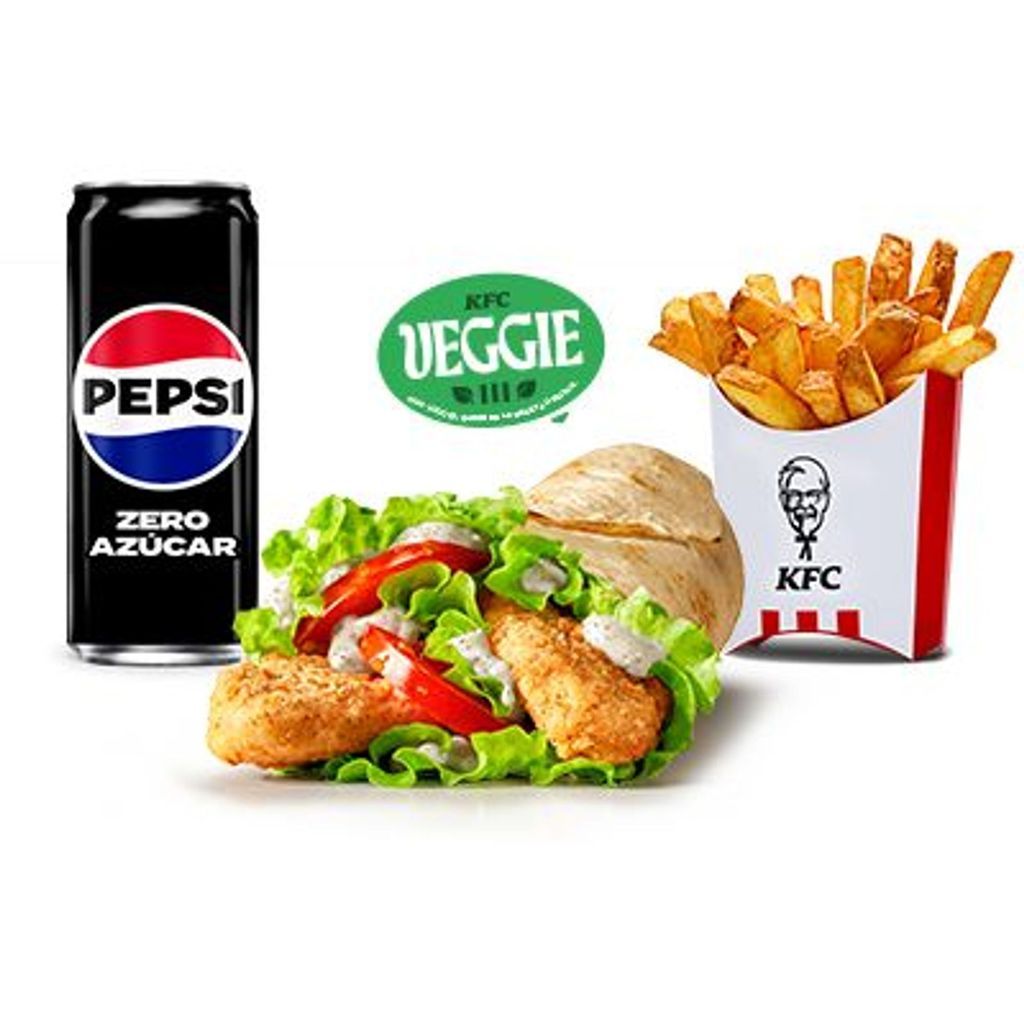 Menú Wrap Clásico Veggie