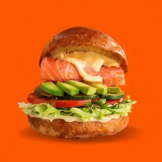 Salmon burger