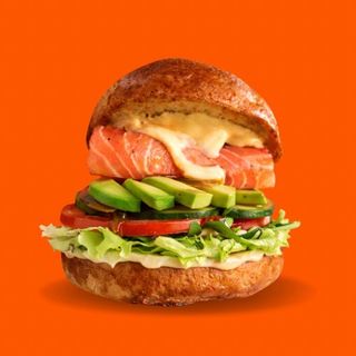 Salmon burger