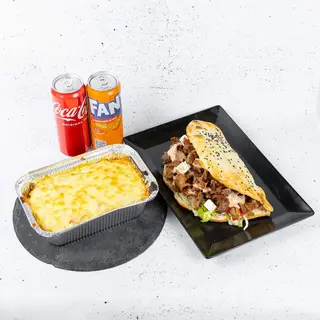 Edo MEGA-menu: kebab lepinja govedina rigatoni crveni