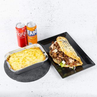 Edo MEGA-menu: kebab lepinja govedina rigatoni crveni