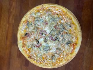 Птцца "Грибы с салями" (33 см.)