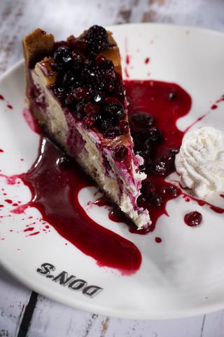 Home made new york cheesecake