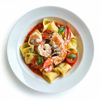 Paccheri con aragosta