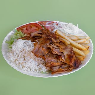 Menú shawarma Plato SULTAN con arroz