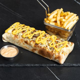 Tacos de carne picada gratinado