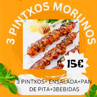 Menú Pintxos (3 Uds.)