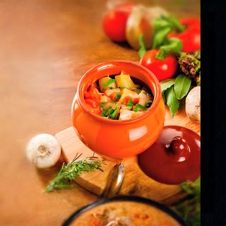 Язык в горшочке