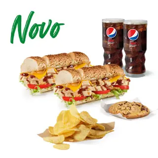 2x Menus Peito de Frango 15cm (iguais)