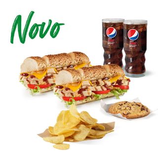 2x Menus Peito de Frango 15cm (iguais)