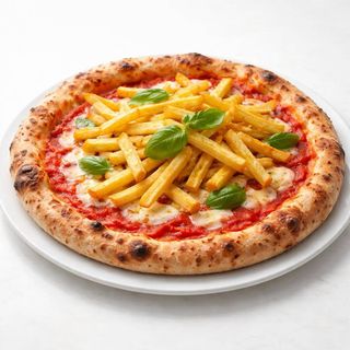 Margherita con patatine fritte
