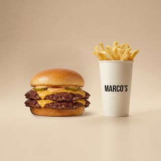 COMBO DOUBLE CLASSIC SMASH BURGER