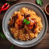 1/4 Poulet Et Riz Basmati