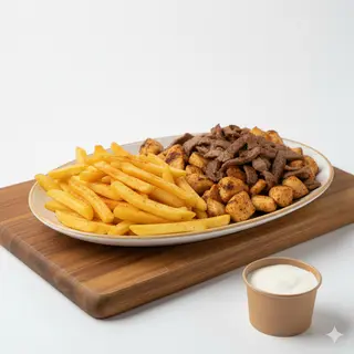 Plato Kebab Con Patatas