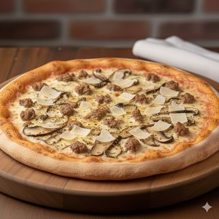 Pizze La Salsiccia E Porcini (33 Cm.)