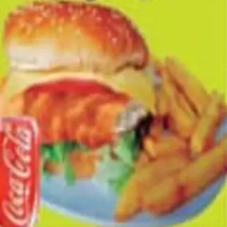 Burger De Pescado + Patatas + Bebida