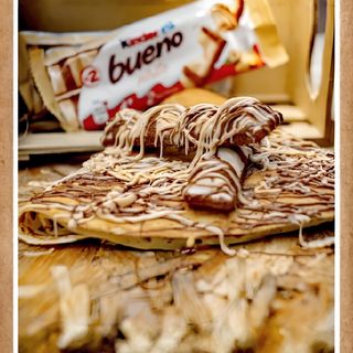 Палачинка с двоен кафяв шоколад, Bueno крем