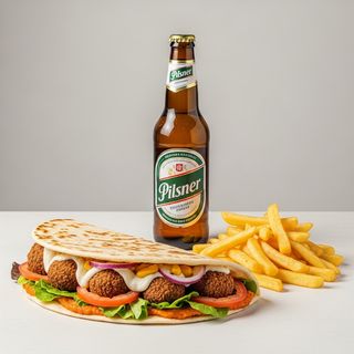 Menù falafel con birra 66 cl