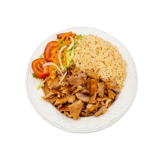 Plato Kebab Con Arroz