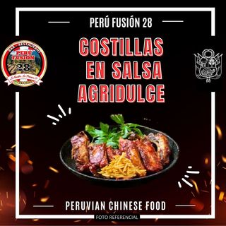 COSTILLAS EN SALSA AGRIDULCE