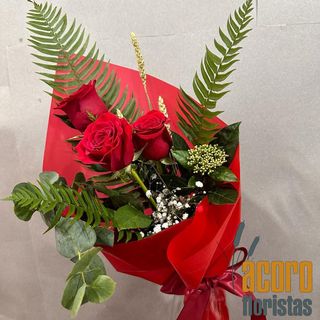 Detalle x3 Rosas Rojas
