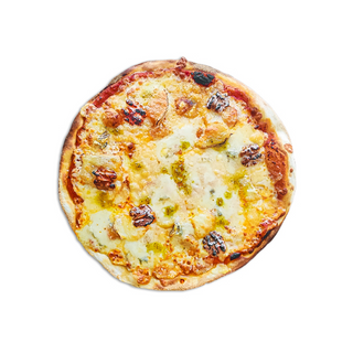 Pizza 4 quesos y nueces