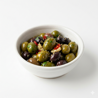 Tapa De Aceitunas Aliñadas