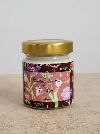 Lumânare Parfumată "Two Lips" - Floral Tulips Notes