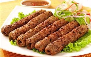 Menú 11(plato seekh kebab)