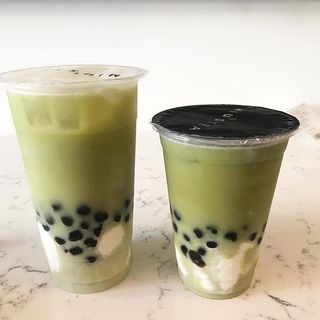 Vanilla matcha shake booba