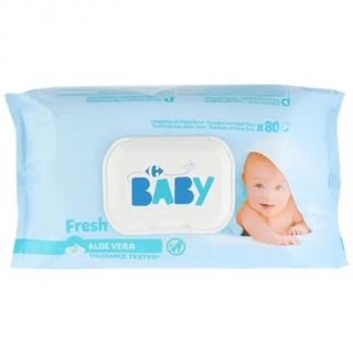 Toallitas Bebé Fres Aloe Vera Carrefour 80 Ud.