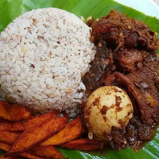 Ofada Rice And Sauce