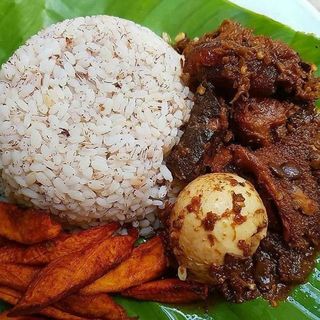 Ofada Rice And Sauce