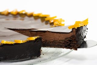 Tarta De Chocolate Con Naranja Pequeña