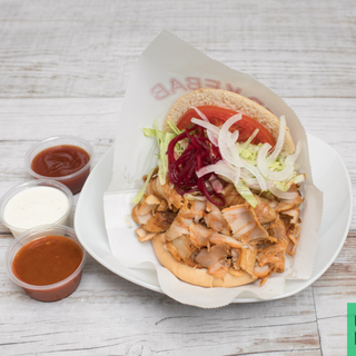 Kebab Con Queso Y Carne Mixta