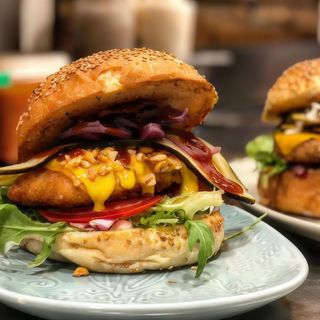 Burger La Pollo, vegan