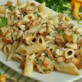 Penne z Kurczakiem i Kurkami