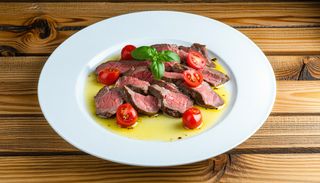 Телешки език в масло