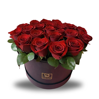 Flowerbox 15 czerwonych róż 