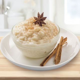 Arroz con leche al azahar