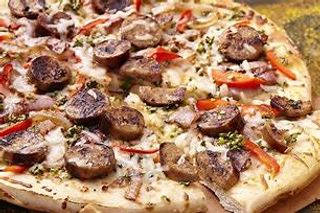 Chicken Sausage Pizza Large.