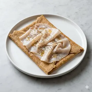 Crêpe galette DOP con lardo di Arnad