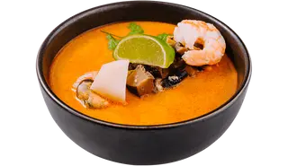 Tom Yam cu fructe de mare
