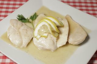 Escalopín de pollo con limón