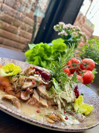 Gęsie pipki   na plackach ziemniaczanych  3 szt.