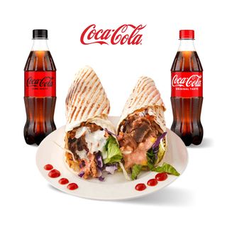 2x Teleći Durum i 2x Coca-Cola