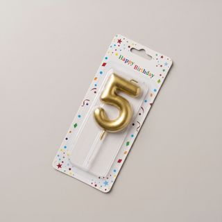 Свеча цифра 5