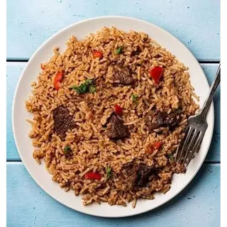 Pilau with Beef Quarter T-bone