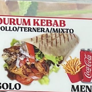 Menú Durum kebab de pollo