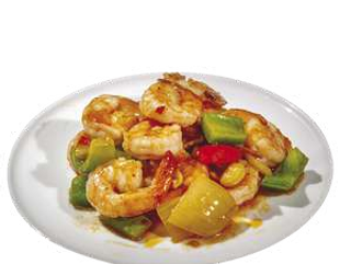 Gamberi in salsa piccante